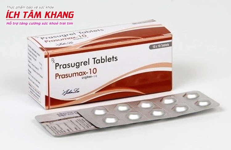 Prasugrel là thuốc chống đông thường được phối hợp với Aspirin